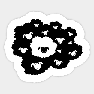 WHITE SHEEP Sticker